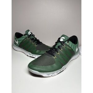 Nike Free Trainer 5.0 V6 AMP Michigan State Men's Shoes Sneakers Green Size 12.5